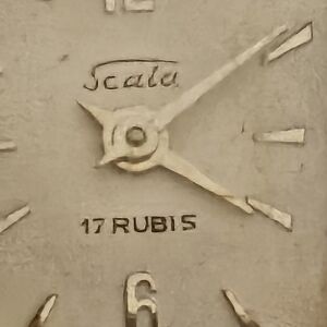 Vintage Scala Plated Gold Watch 17 Rubis